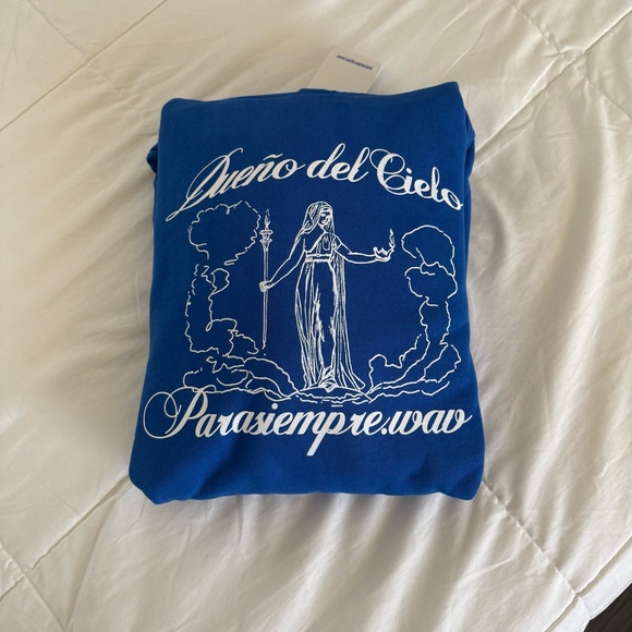 HUMBE DUENO DEL CIELO WORLD TOUR Blue Graphic Crewneck Sweatshirt - Picture 7 of 7